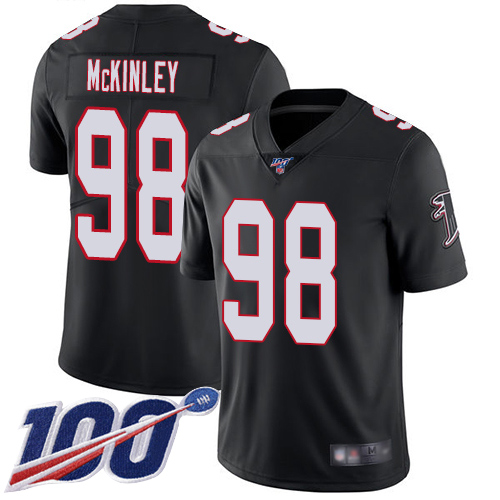 Atlanta Falcons Limited Black Men Takkarist McKinley Alternate Jersey NFL Football #98 100th Season Vapor Untouchable->atlanta falcons->NFL Jersey